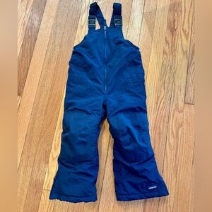 Lands’ End Kids Squall Waterproof Insulated Iron Knee Snow Bibs, size: 3